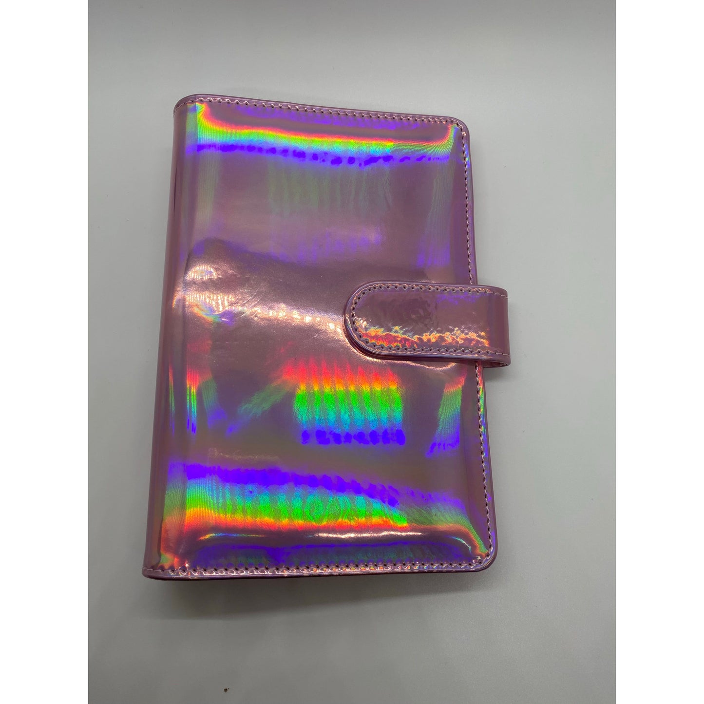 Pink Holographic Budget Planner